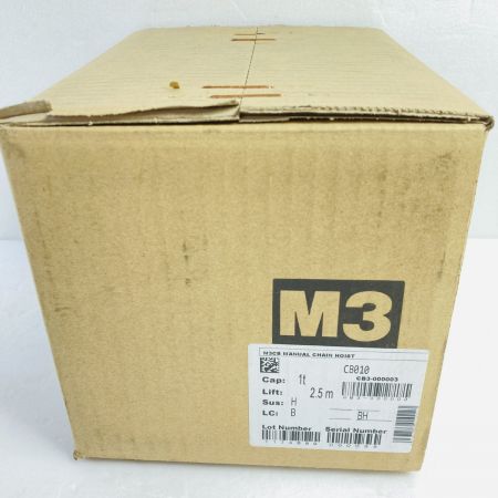  KITO キトー チェーンブロック マイティM3形 定格荷重1t 標準揚程2.5m CB010