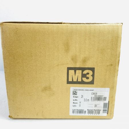  KITO キトー チェーンブロック マイティM3形 定格荷重2t 標準揚程3m CB020