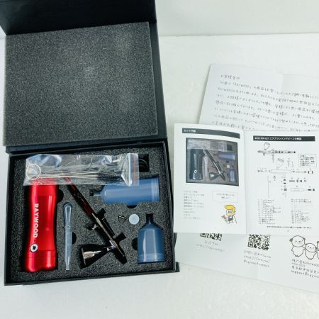  RAYWOOD δ(デルタ) 充電式ミニエアコンプレッサーセット 取説・ケース付 レッド