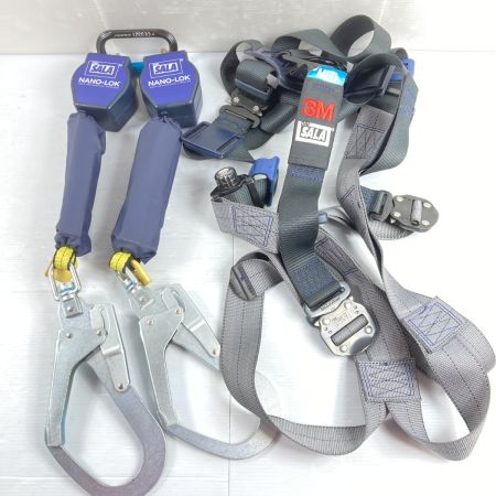  3M DBI SALA Nano-Lok 巻取式ランヤード ツインタイプ 新規格対応 (2) ネイビー