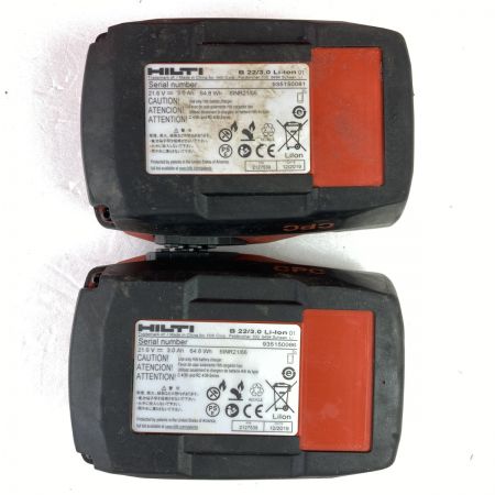  Hilti ヒルティ 21.6V コードレスインパクトドライバ 充電器・充電池2個・ケース付 SID4-A22 レッド