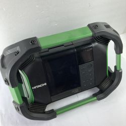 ＊＊ HiKOKI ハイコーキ 14.4/18V コードレスラジオ ACアダプタ付属 ※バッテリ・充電器なし UR18DSDL グリーン Cランク