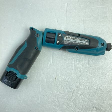  MAKITA マキタ 7.2V 充電式ペンインパクトドライバ (バッテリ1個・充電器・ケース付） TD021D ブルー