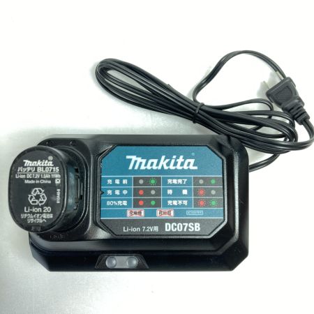  MAKITA マキタ 7.2V 充電式ペンインパクトドライバ (バッテリ1個・充電器・ケース付） TD021D ブルー