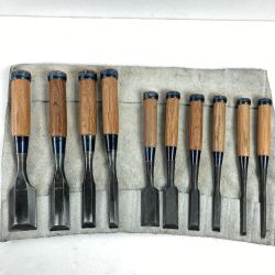 ＊＊  秀幸/景光 ノミ のみ 鑿 10本組 収納ケース付 Cランク