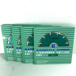 ＊＊ 旭ダイヤモンド工業 150mm ドライカッタ PORTABLE CUTTER 規格6D 4枚セット グリーン Sランク