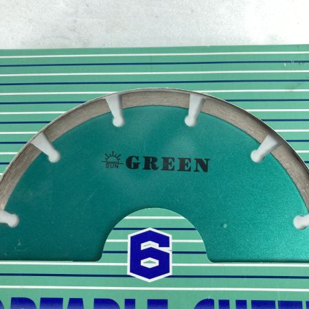  旭ダイヤモンド工業 150mm ドライカッタ PORTABLE CUTTER 規格6D 4枚セット グリーン