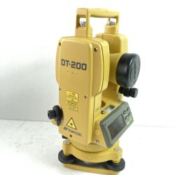 ＊＊ TOPCON デジタルセオドライト  ケース付 ※校正歴不明 DT-200 イエロー Aランク