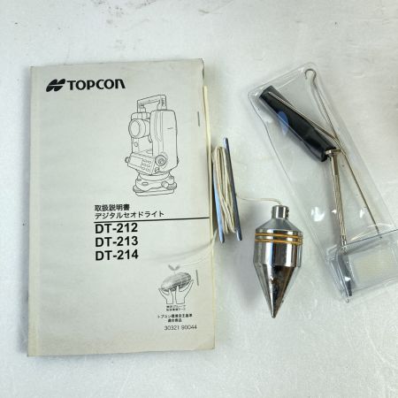  TOPCON デジタルセオドライト  ケース付 ※校正歴不明 DT-200 イエロー