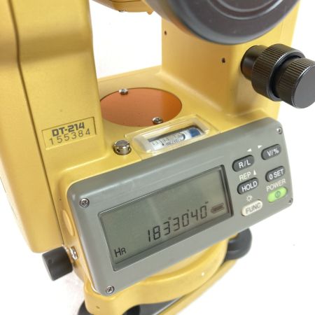  TOPCON デジタルセオドライト  ケース付 ※校正歴不明 DT-200 イエロー