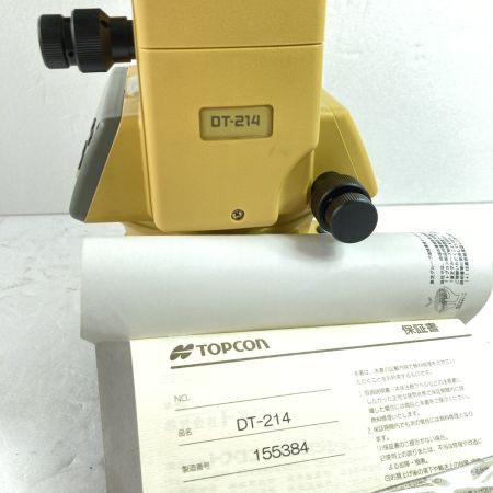  TOPCON デジタルセオドライト  ケース付 ※校正歴不明 DT-200 イエロー