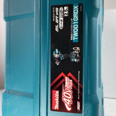  MAKITA マキタ 充電式インパクトレンチ 40vmax TW001GRDX ブルー 未開封品 (2)