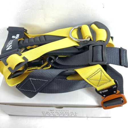  TITAN フルハーネス型安全帯 イージーハーネス Lサイズ 新規格 ランヤード別売 (2) TITAN EHCN-10A ブラック×イエロー