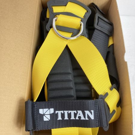  TITAN フルハーネス型安全帯 イージーハーネス Lサイズ 新規格 ランヤード別売 (2) TITAN EHCN-10A ブラック×イエロー
