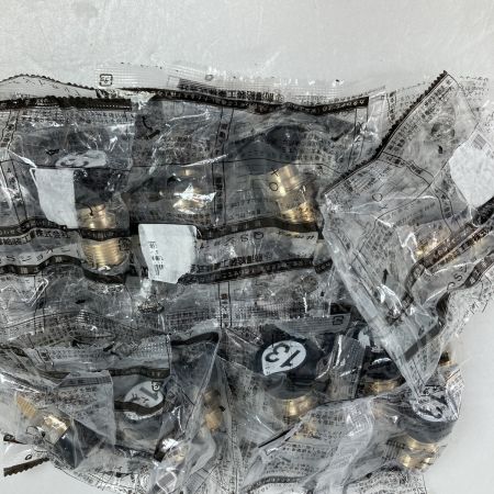  前澤給装株式会社 QSジョイントクリア オスアダプタ 寸法13A-R1/2 20個入り 718001 ブラック×ゴールド