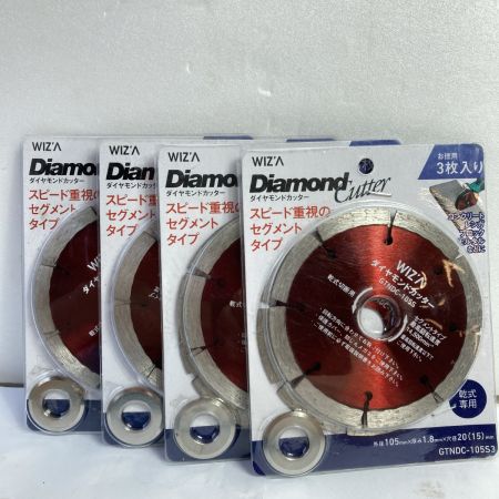   ダイヤモンドカッター 105mm/1.8/2.0 3枚入x 4パック GTNDC-10553