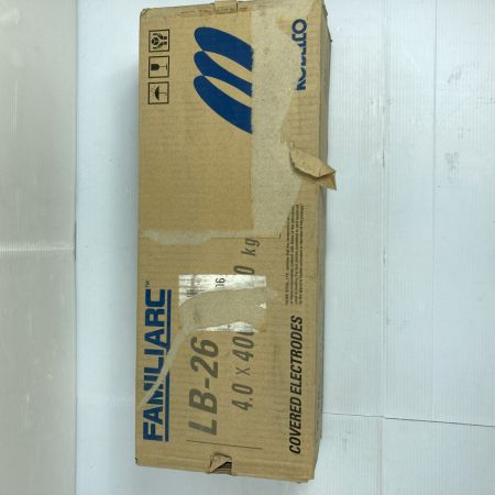  KOBELCO 神戸製鋼 LB-26V 溶接棒 4.0×400mm 20kg LB-26 グレー