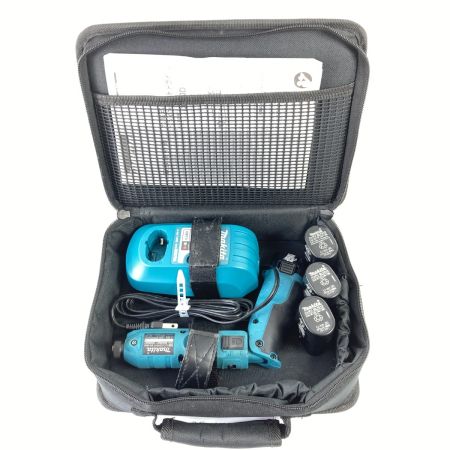  MAKITA マキタ 7.2V 充電式ペンインパクトドライバ ※バッテリ4個・充電器・ソフトケース付） TD020D ブルー