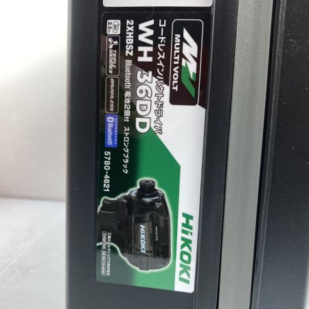  HiKOKI ハイコーキ 36v コードレスインパクトドライバ 未使用品 (11) WH36DD ブラック 【PSEマーク有】