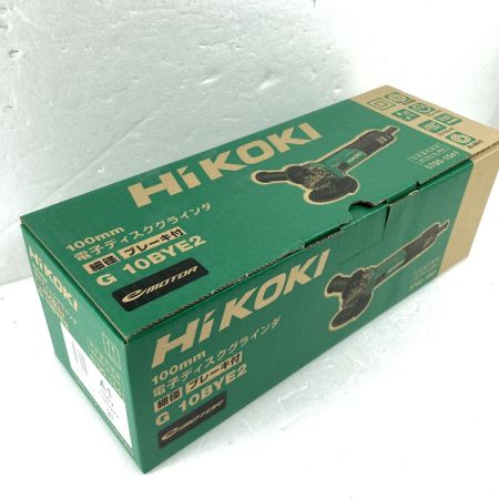  HiKOKI ハイコーキ 100mm 細径 コード式 電子ディスクグラインダ (2) G10BYE2 グリーン