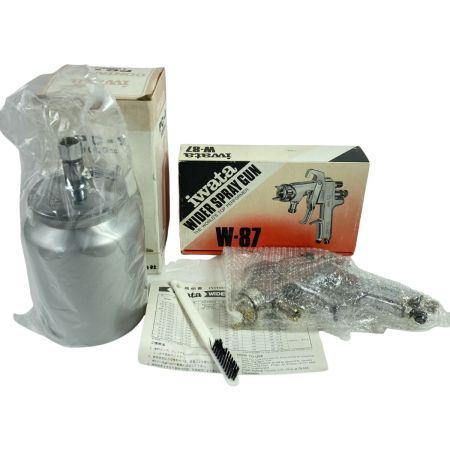  Iwatani イワタニ 吸い上げ式スプレーガン＆カップセット W-87/PC-1 シルバー