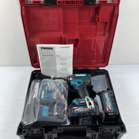  MAKITA マキタ 充電式インパクトドライバ 40vmax ※PSEマーク有 TD002GRDX ブルー 未使用品