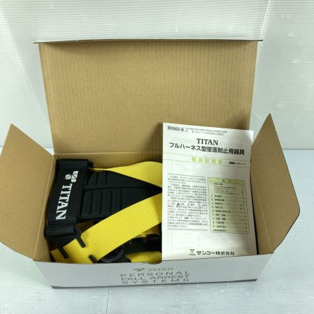  TITAN 【墜落制止用器具の規格】適合品 フルハーネス型安全帯 (3) Lサイズ EHCN-10A-L イエロー×ブラック