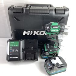 ＊＊ HiKOKI ハイコーキ 36V コードレスインパクトドライバ Bluetooth対応 (バッテリ2個・充電器・ケース付）(1) WH36DC(2XPSZ) グリーン Sランク
