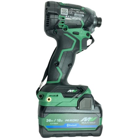  HiKOKI ハイコーキ 36V コードレスインパクトドライバ Bluetooth対応 (バッテリ2個・充電器・ケース付）(1) WH36DC(2XPSZ) グリーン