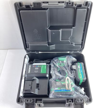  HiKOKI ハイコーキ 36V コードレスインパクトドライバ Bluetooth対応 (バッテリ2個・充電器・ケース付）(1) WH36DC(2XPSZ) グリーン