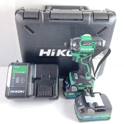 ＊＊ HiKOKI ハイコーキ 36V コードレスインパクトドライバ Bluetooth対応 (バッテリ2個・充電器・ケース付）(2) WH36DC(2XPSZ) グリーン Sランク