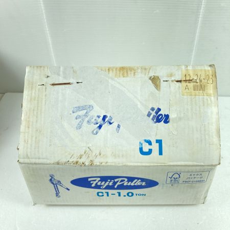  株式会社富士製作所 Fuji Puller チェーンレバーホイスト 1.0ton  C1-1.0 黄緑