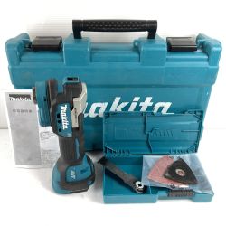 ＊＊ MAKITA マキタ 18V 充電式マルチツール 先端工具・ケース付 ※バッテリ・充電器なし TM52D ブルー Bランク