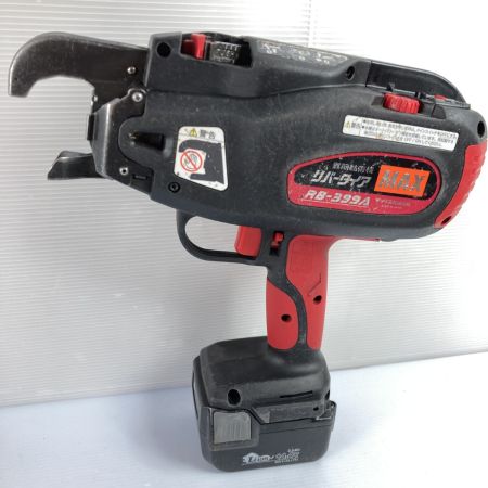  MAX マックス 14.4V 充電式鉄筋結束機 バッテリ2個・充電器・ケース付 RB-399A. レッド