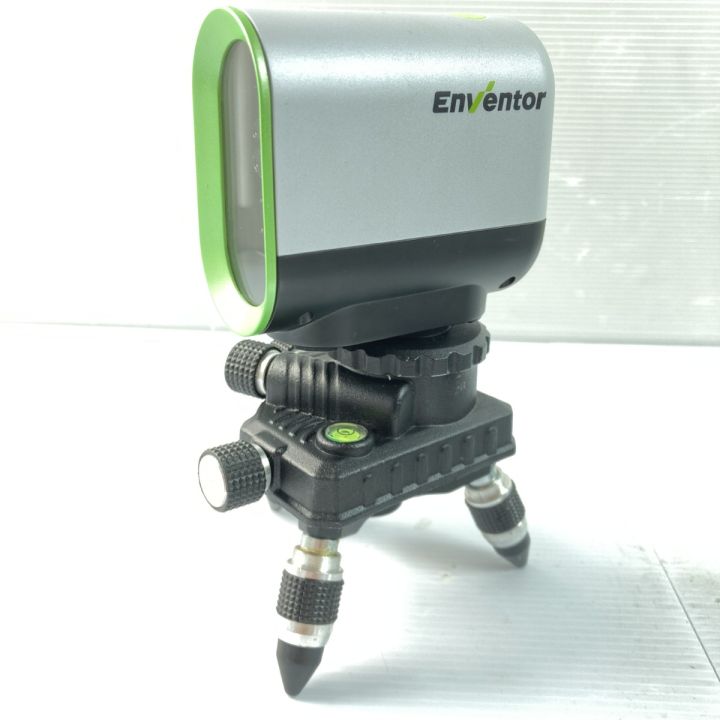 EnVentor グリーンレーザー墨出し器 三脚・ケース付 ※受光器なし Y011G