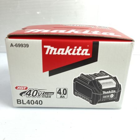  MAKITA マキタ 40Vmax/4.0Ah リチウムイオンバッテリ 箱入り PSEマークあり  BL4040 ブラック