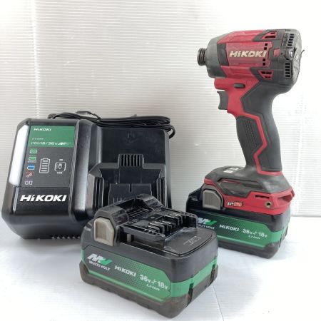  HiKOKI ハイコーキ コードレスインパクトドライバ 36v WH36DD レッド