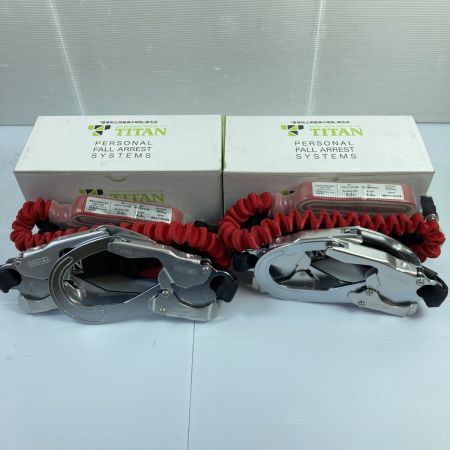  TITAN ハーネス用ランヤード  2個セット HL-ERW レッド×ブラック 未使用品 (4)