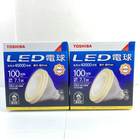  TOSHIBA 東芝 LED電球 屋外･屋内兼用 2個セット DP-38668YE/LER7L-W 未使用品