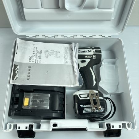  MAKITA マキタ 充電式インパクトドライバ 14.4v 3.0Ah TD138D ホワイト