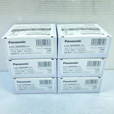 Panasonic パナソニック LEDフラットランプ 100v 6個セット LLD4000MLCB1 未使用品
