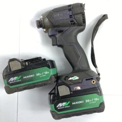 ＊＊ HiKOKI ハイコーキ 36V コードレスインパクトドライバ  バッテリ2個付属 ※充電器なし WH36DC パープル Cランク