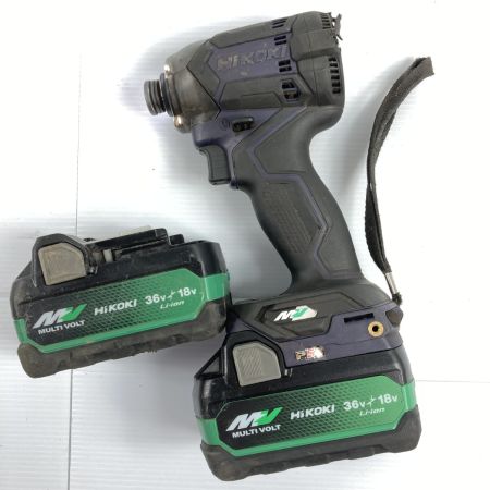  HiKOKI ハイコーキ 36V コードレスインパクトドライバ  バッテリ2個付属 ※充電器なし WH36DC パープル