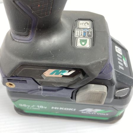  HiKOKI ハイコーキ 36V コードレスインパクトドライバ  バッテリ2個付属 ※充電器なし WH36DC パープル
