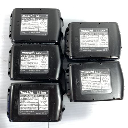  MAKITA マキタ 【PSEマーク有】バッテリー 18v 6.0Ah 5個セット BL1860B ブラック 未使用品