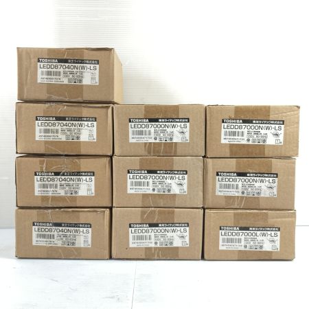 TOSHIBA 東芝 LEDダウンライト 100v 埋込サイズΦ100ｍｍ 昼白色 LEDD87000N(W)-LS/LEDD87040N(W)-LS 未使用品