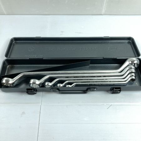  TONE トネ ロングめがねレンチセット（45°） 5本セット No.2700M シルバー ※1本欠品