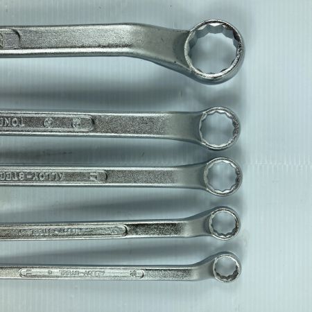  TONE トネ ロングめがねレンチセット（45°） 5本セット No.2700M シルバー ※1本欠品