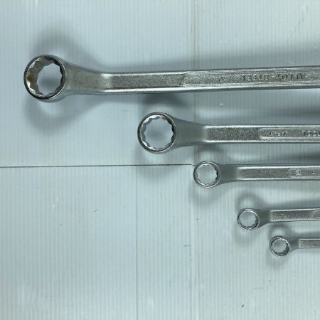  TONE トネ ロングめがねレンチセット（45°） 5本セット No.2700M シルバー ※1本欠品