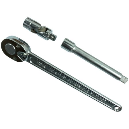  TONE トネ 12.7sq ソケットレンチセット 17点 ケース付 NO.750 シルバー